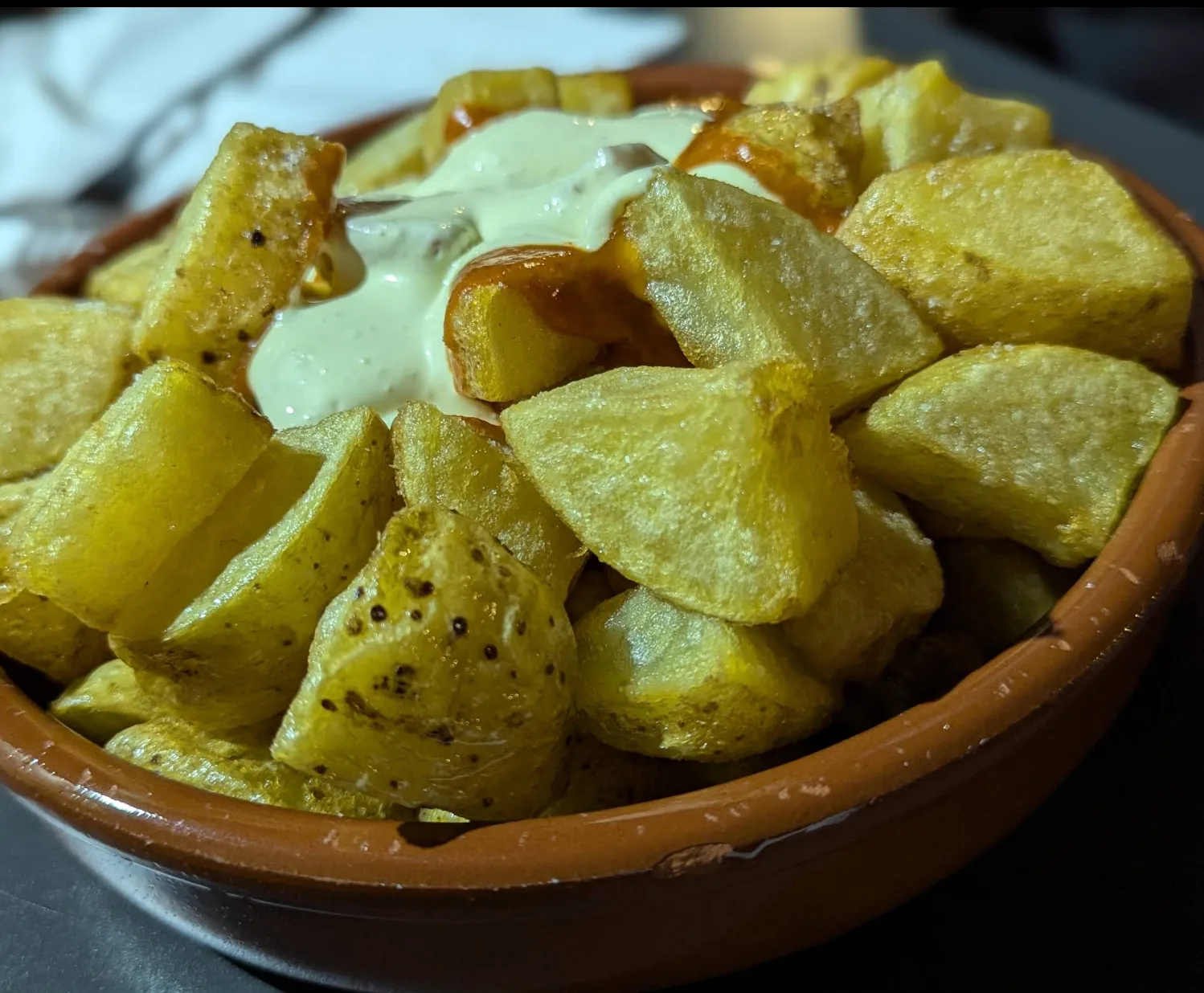 Foto de las bravas: Bar La Tasketa de Panxo