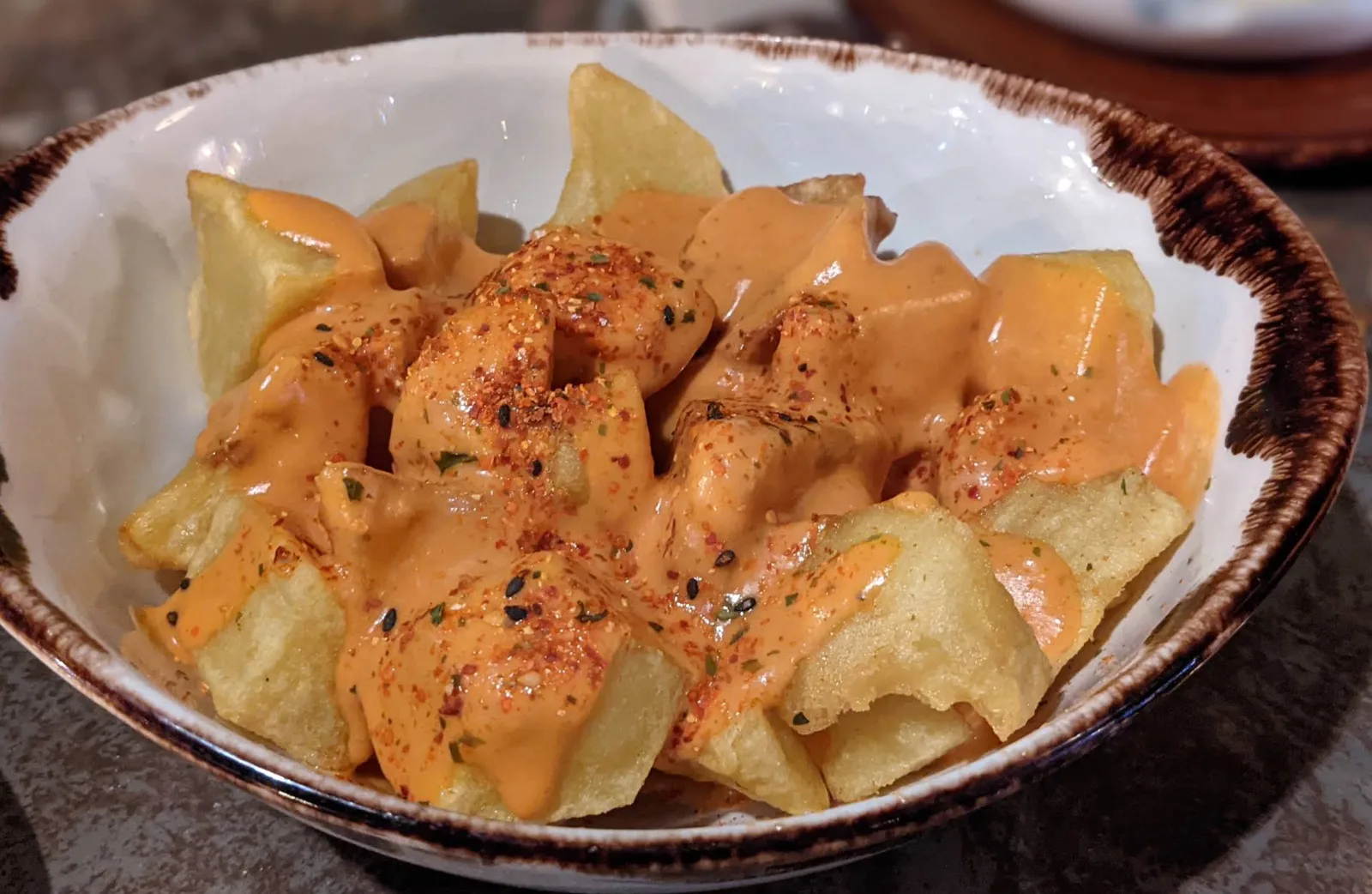 Foto de las bravas: Restaurante Pintxaki Boadilla